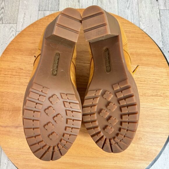 Timberland Camdale Oxford Heeled Booties Wheat Nubuck Suede Size 6.5 - Picture 8 of 10